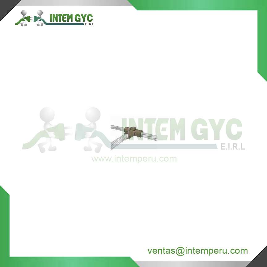 Molde para soldadura en T horizontal de cable pasante de 120mm2 a cable terminal de 120mm2 de seccion