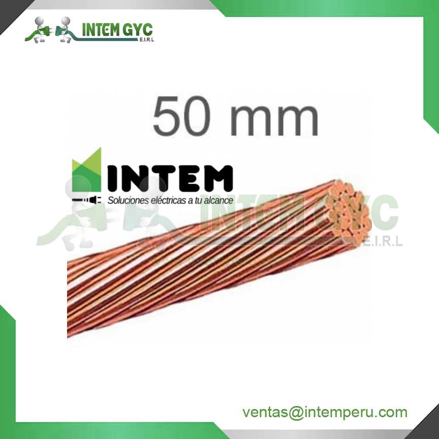 CABLE DESNUDO DE COBRE 50MM